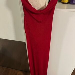 Chic Backless Red Dress